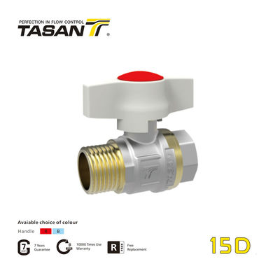 CE Sıhhi Tesisat Sistemleri 1.5 İnç Pirinç Küresel Vana ISO 228 Dişli