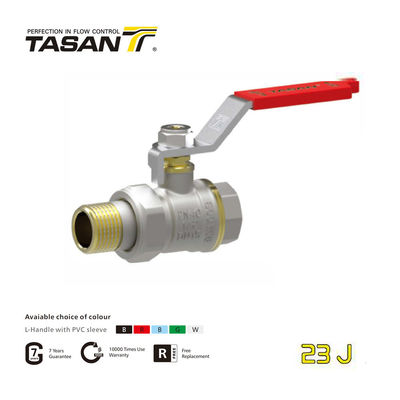 TASAN DN15 Manifoldlar İçin 25mm Pirinç Küresel Vana Aşınma Direnci 23J