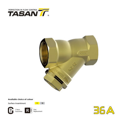 ISO9001 3/8inç ~ 4 İnç Pirinç Çekvalf Pirinç Y Filtresi ANSI 1.6Mpa 36A