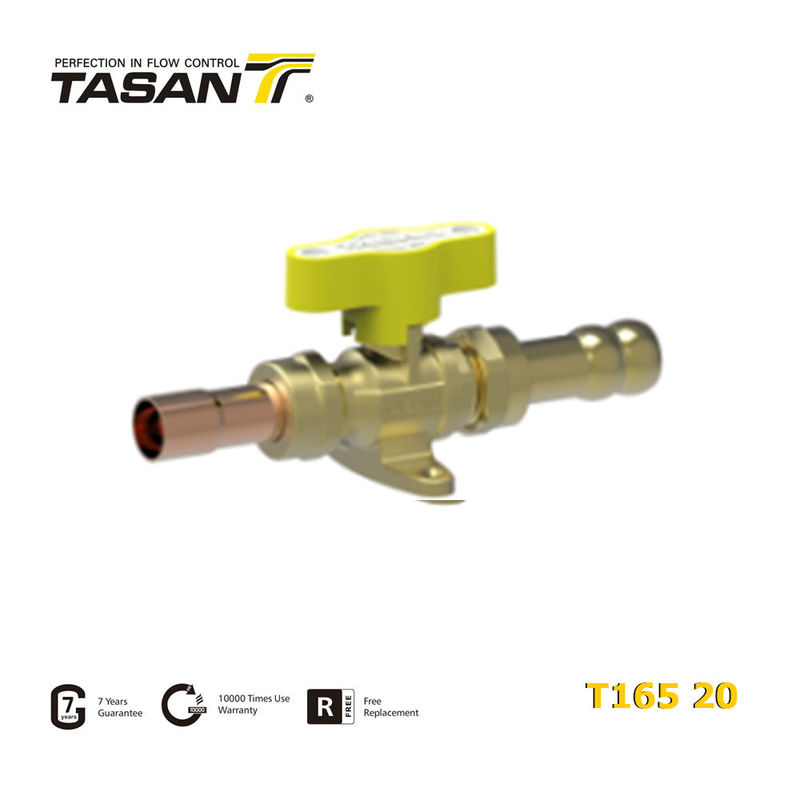TASAN 1/2"X14mm / 16mm Hortum Gaz Hattı Küresel Vana Manuel Gaz Vanası T165 20