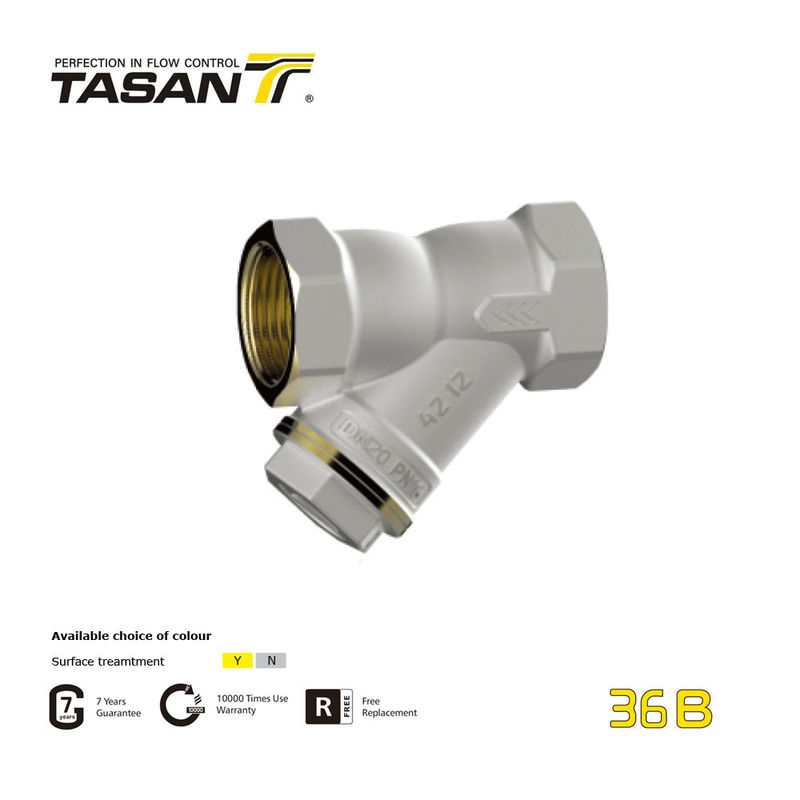 ANSI 1.6Mpa BSP NPT 1 İnç Pirinç Çekvalf Su Y Süzgeci 36B